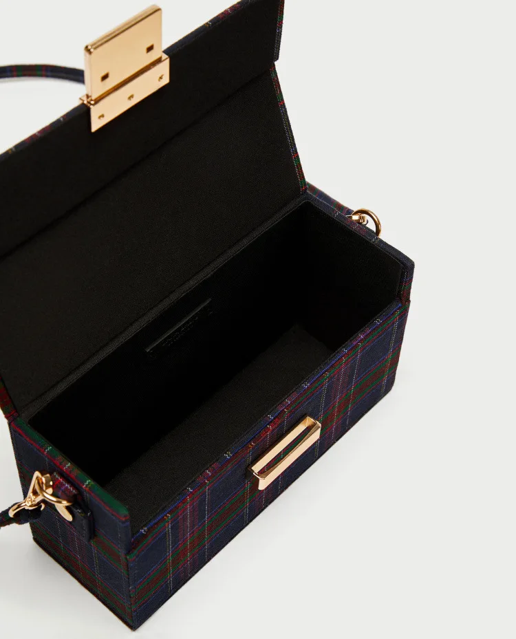 2018 crossbody сумки для женщин кожаные сумочки роскошные женские Дизайнер плед холст