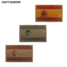 Нашивки с 3D вышивкой тканевая повязка на руку наклейка с флагом Испании флаги стран армейские тактические военные значки