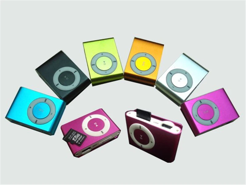 100 шт. портативный мини клип mp3 музыкальный плеер с tf solt Лидер продаж наушниками +
