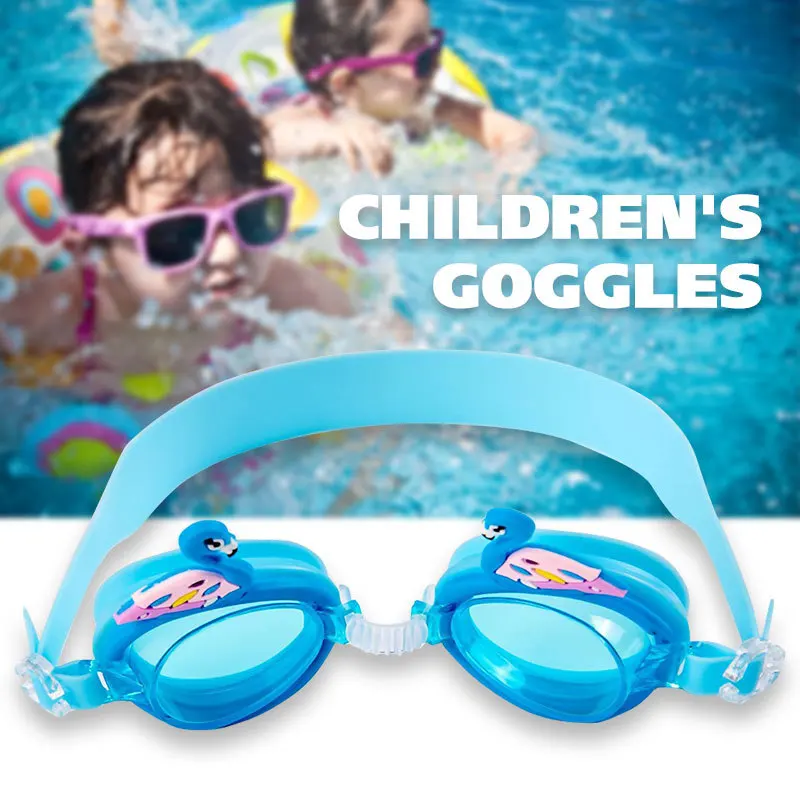 Регулируемые детские плавательные очки Анти туман для маленьких мальчиков и
