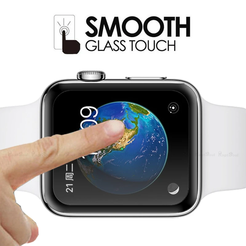 Cyato полное тело закалённое стекло с покрытием для Apple iWatch серии 3 2 1 38 мм 42 покрытие