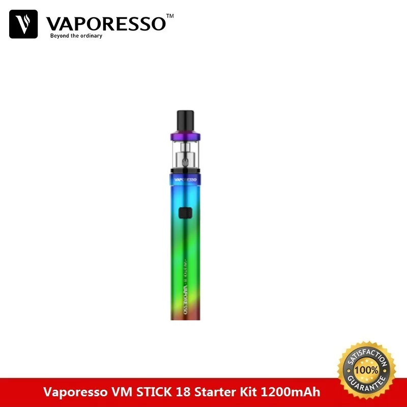 Vaporesso VM STICK 18 Starter Kit аккумулятор 1200 мАч с 2 мл Vape Tank EUC CCELL Coil Mesh Core электронная