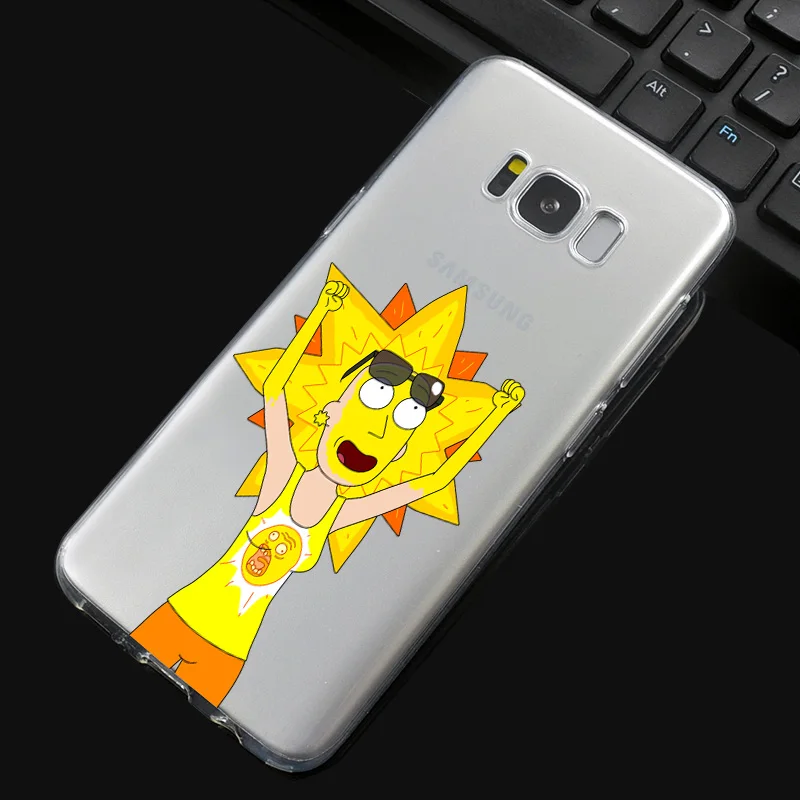 DREAMFOX L544 Рик и Морти Мягкий ТПУ силиконовый чехол для samsung Galaxy Note S 7 8 9 10 11 10E 11E Lite Edge