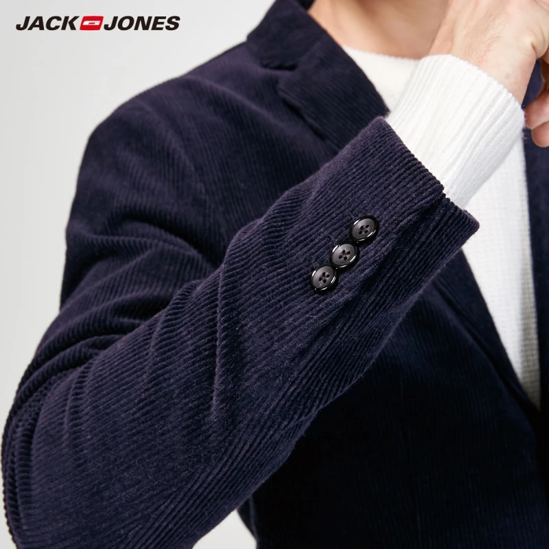 JackJones мужской вельвет для отдыха в британском стиле повседневный приталенный