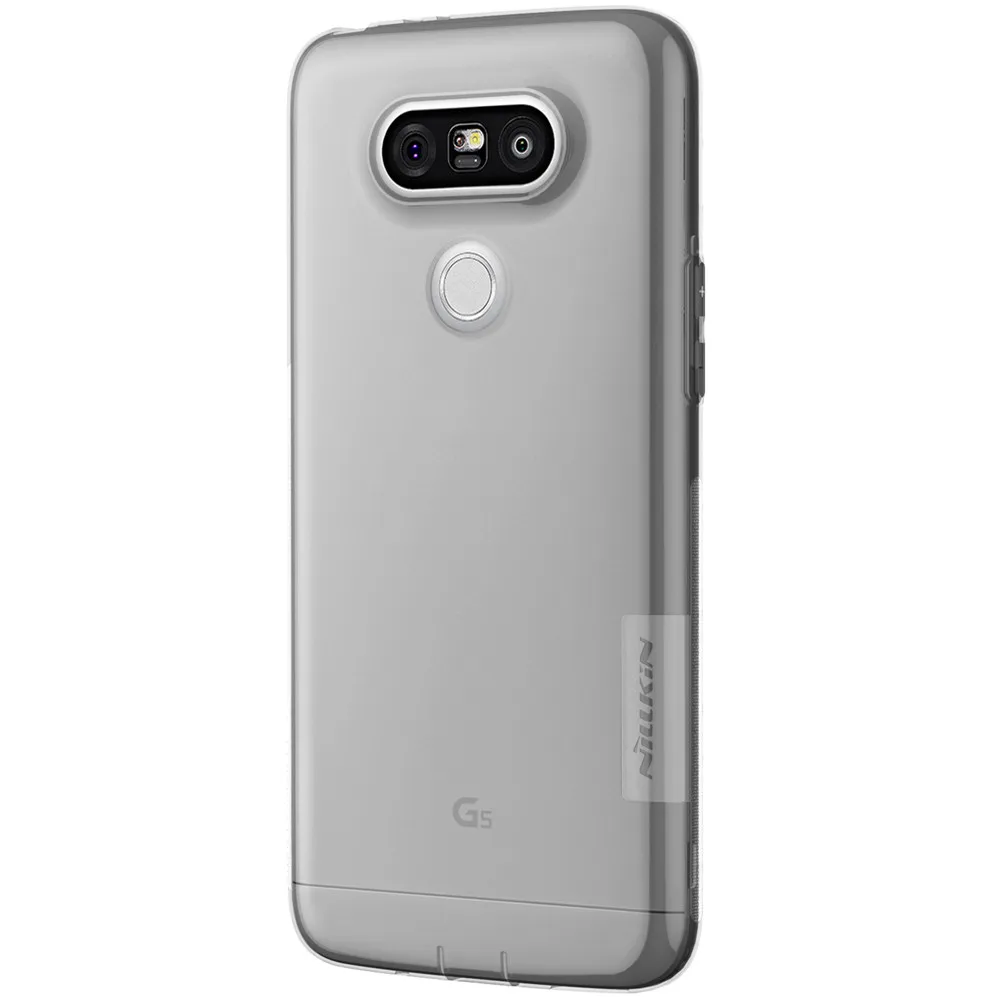 Серый цвет для lg g5 5.3 дюймовый обложка nillkin природа прозрачный ясно мягкий силикон