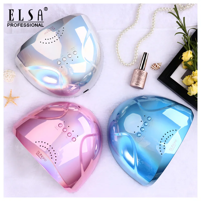 Сушилка для ногтей ELSA 48 Вт, быстрая, УФ-гель, лампа для отверждения с нижней частью 30 s/60 s, таймер, ЖК-дисплей, лампа для ногтей, сушилка