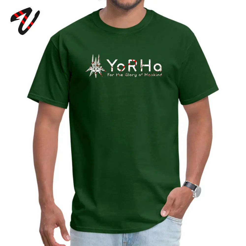 Футболка YoRHa мужская с круглым вырезом брендовая тенниска принтом майка для