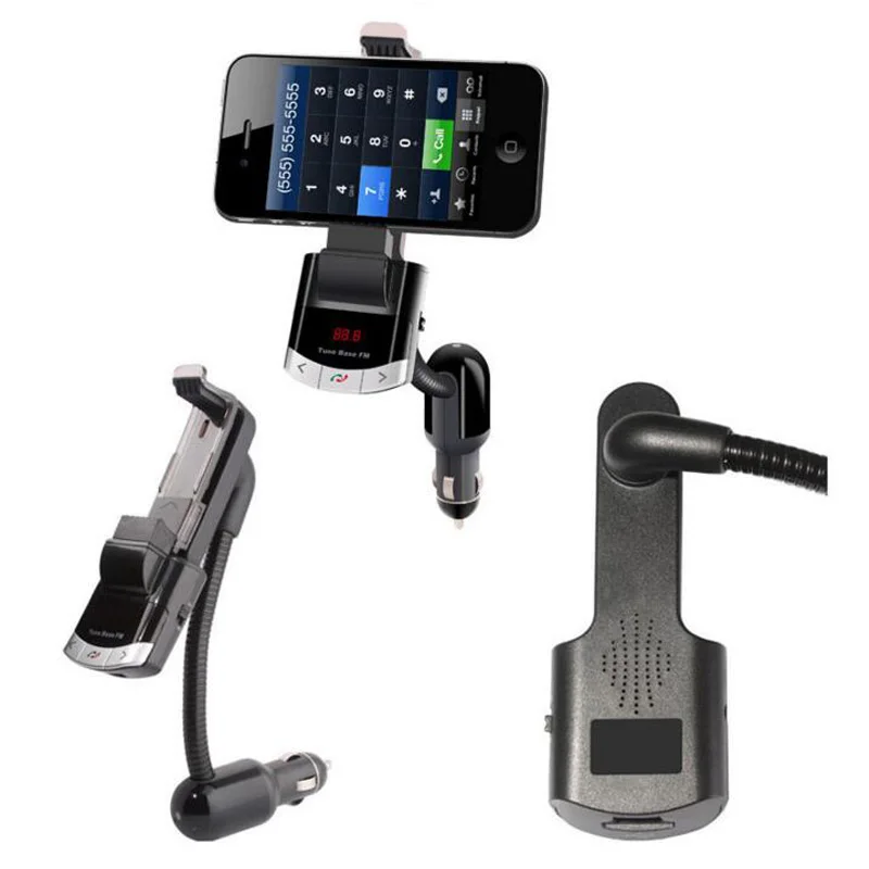 YUANMINGSHI Bluetooth автомобильный комплект держатель для телефона Hands free вызов fm