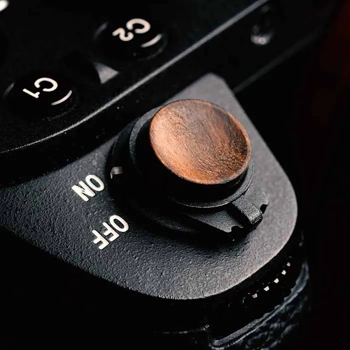 

Wooden Wood Shutter Release Button WITH STICKER For SONY A6000 a6300 A6500 a5100 Sony ILCE Sony A7II A7RII A7M2 Alpha7R II a7R2