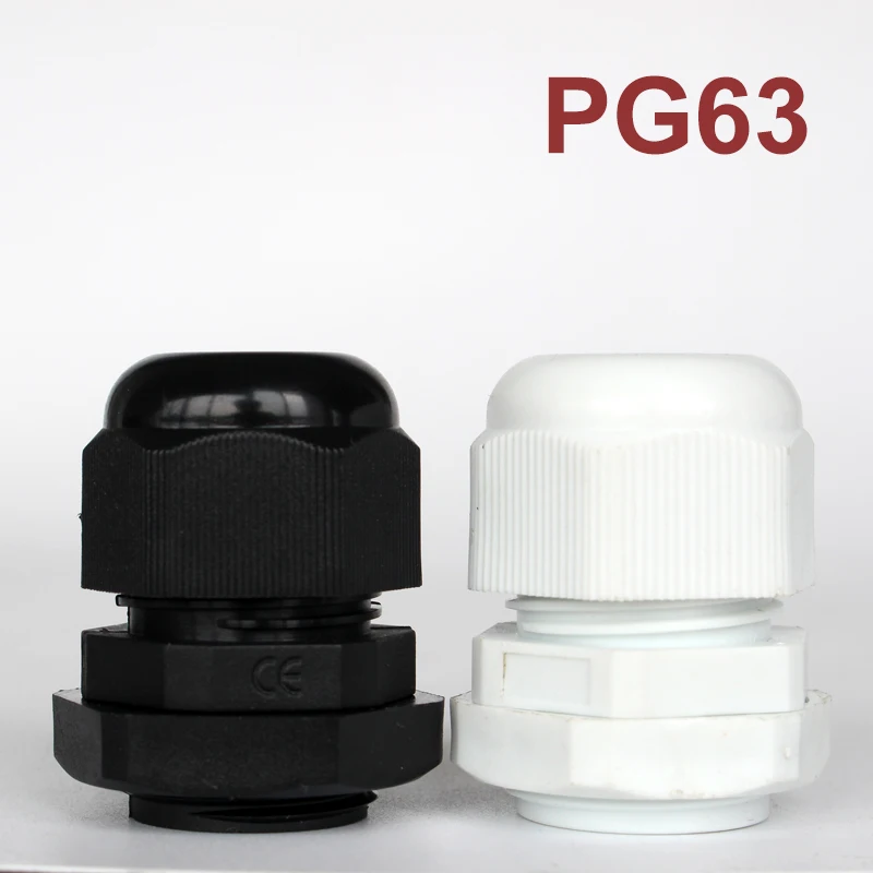 1 шт. IP68 PG63 Высококачественный водонепроницаемый нейлоновый пластиковый