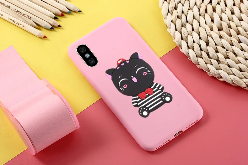 Мягкий защитный чехол для телефона из ТПУ ярких цветов iPhone 8 7 Plus 6 s полосатый узор