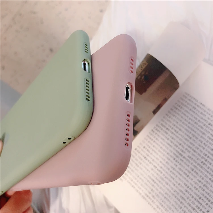 Candy Color Simple Love Hearts Phone Case For iphone XR XS Max X Cartoon Soft TPU 7 6 8 Plus Back Cover | Мобильные телефоны и