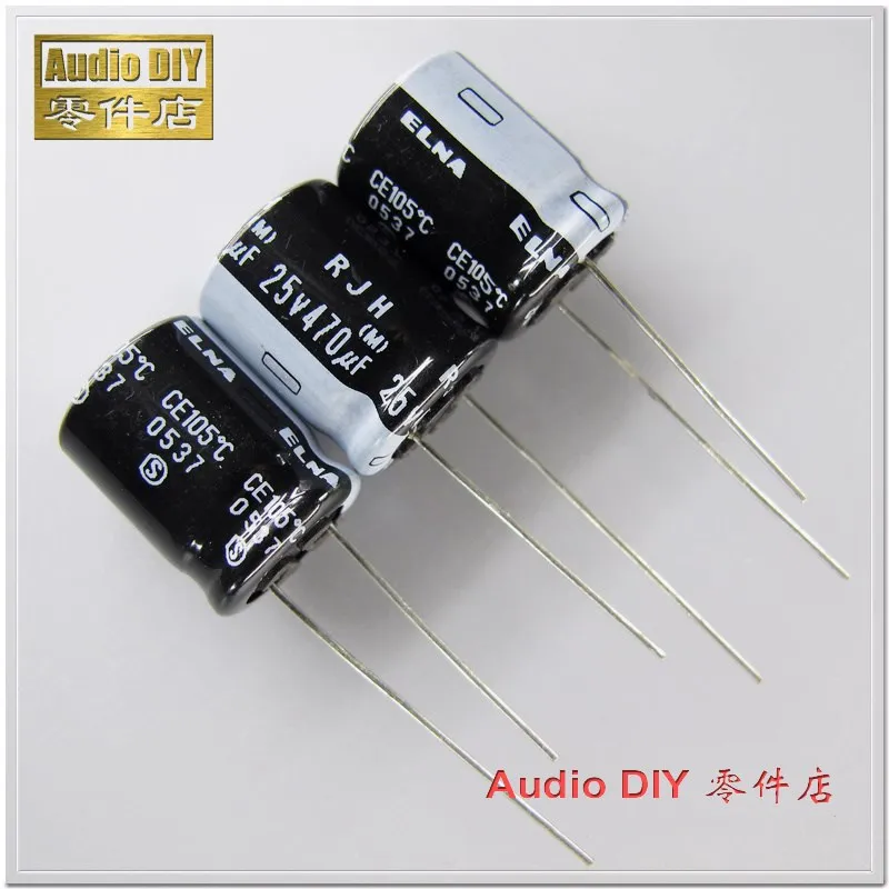 

10PCS/50PCS ELNA Black RJH Series 470uF 25V 25V470UF Electrolytic Capacitor