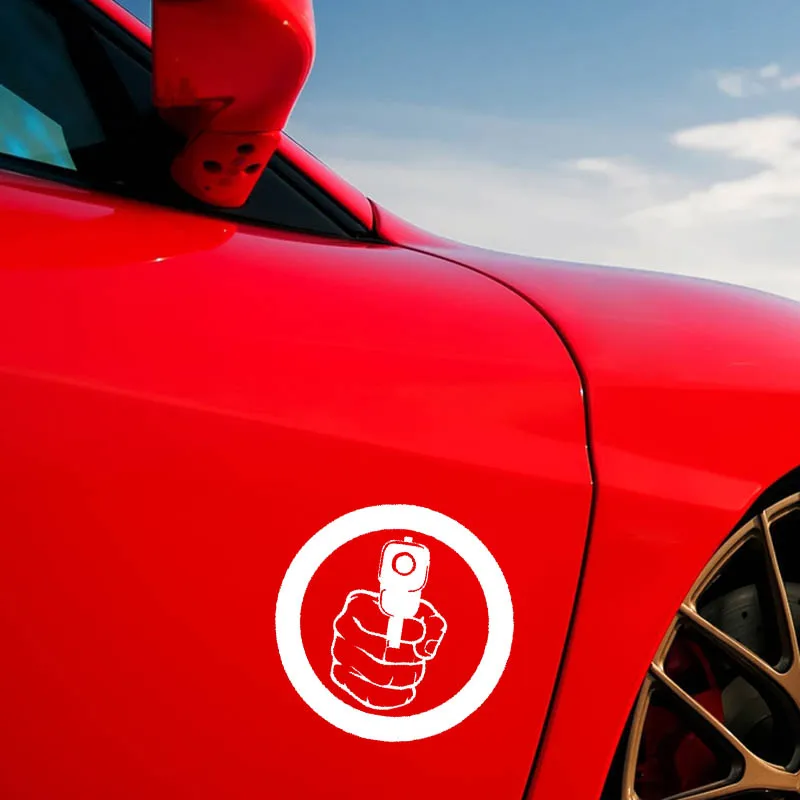 YJZT 15 2 см * забавная виниловая наклейка автомобильная Оружейная черная серебряная