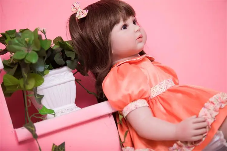 Игрушечная кукла babyworld настоящая 24 дюйма изысканная принцесса малыш