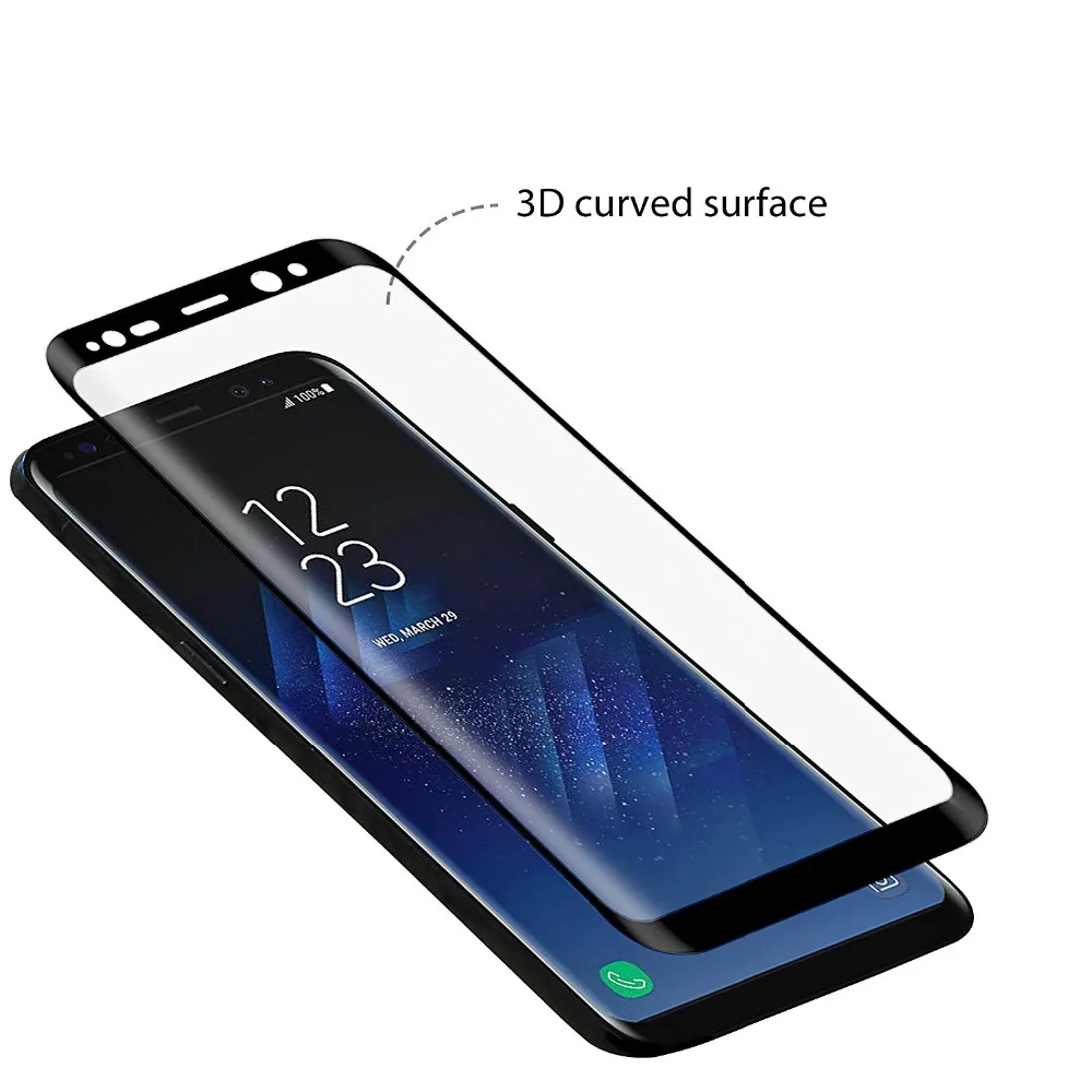 3D Оригинальное NFH чувствительное закаленное стекло для Samsung Galaxy S8 Plus Защитная
