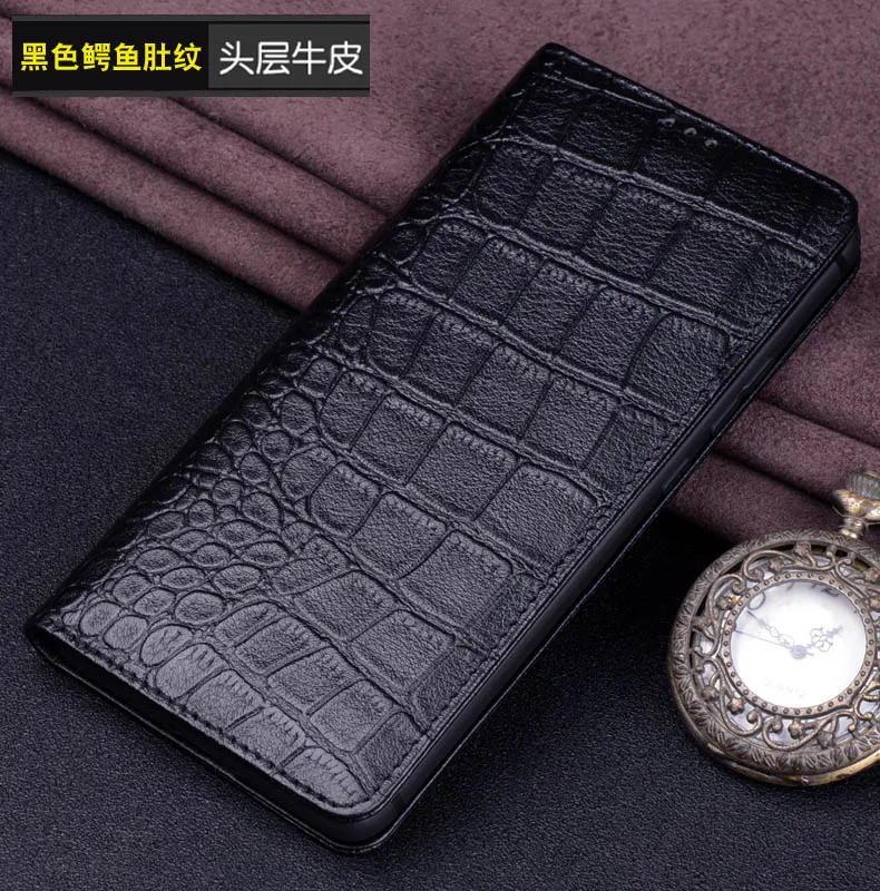 Чехол для Xiaomi Redmi Note 7, силиконовый флип-чехол, чехол из натуральной кожи, чехол для Note 7, ТПУ, чехол-книжка, противоударный Тонкий чехол - Цвет: 1