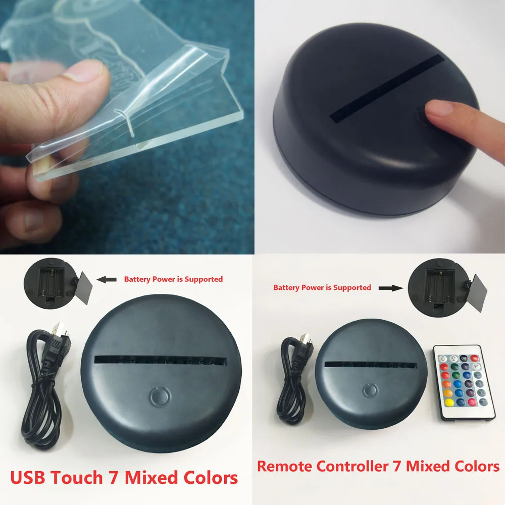 Новинка крутой 3D светодиодный ночной Светильник Formula Racing смешанные 7 цветов RGB бар