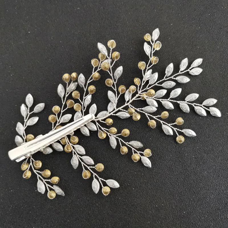 Заколка для волос ручной работы с кристаллами Стразы Свадебная заколка