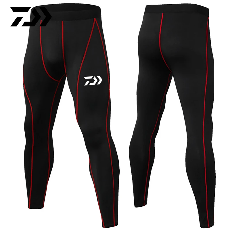 

Daiwa Summer Sport Pants Fitness Body Pants Patchwork Breathable Anti-sweat Outdoor Running Riding Cycling Fishing Pants Bodycon