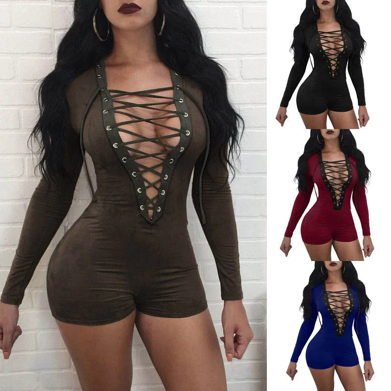 США для женщин Летняя Клубная одежда шорты костюм с бандажом Bodycon Вечерние партия