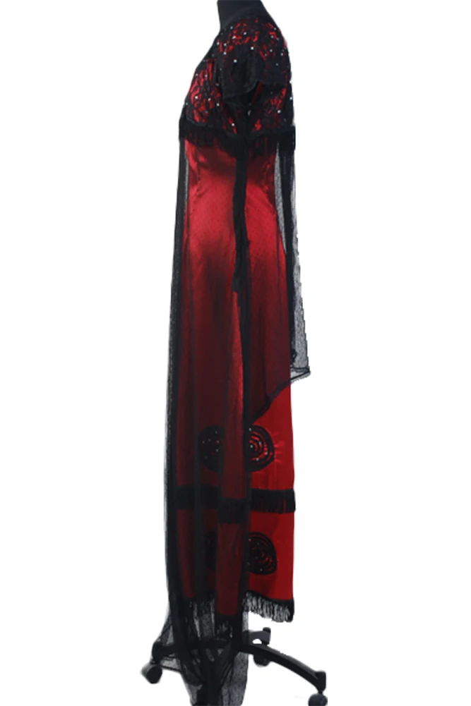 Косплэй Титаник Джек костюм с розой красный прыгать длинное платье Костюм полные