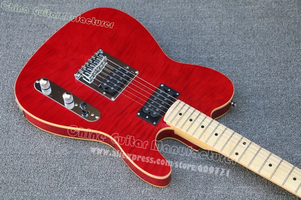 Классический custom shop Thinline Deluxe винно красная электрогитара TL гитара оптовая
