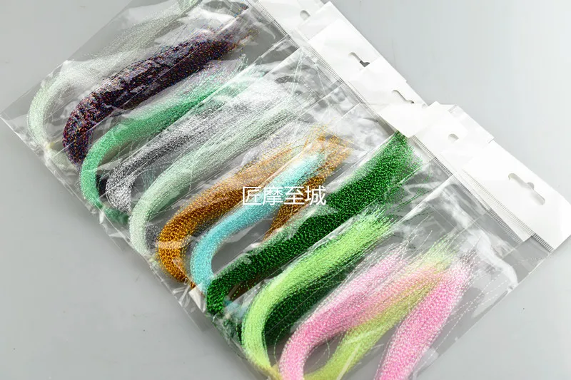 Леска для рыбалки с кристаллами яркий материал вязания мушек|Наживки рыбной