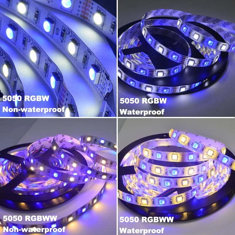 

Jiawn 5m 5050 RGBW LED Strip + Remote controller +12V 2A power supply,RGB+White/+Warm White Indoor for decoration