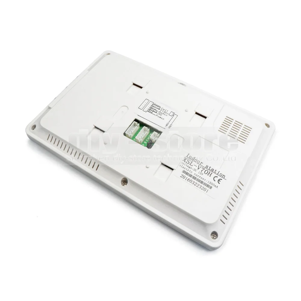 

DIYSECUR 7inch Video Intercom Video Door Phone 600TV Line IR Night Vision Outdoor Camera + Electric Lock