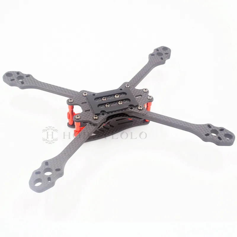 ALFA Монстр 6 мм чистого углеродного волокна 5/6/7 inch Фристайл стрейч X Quadcopter Рамка для