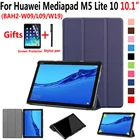 Умный чехол для Huawei Mediapad M5 Lite 10 10,1 BAH2-W09L09W19, чехол из искусственной кожи для Huawei Mediapd M5 Lite 10,1