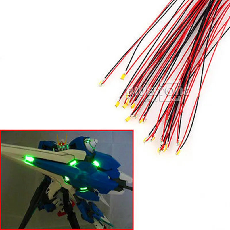 T0402WM 20 шт. предварительно припаянные Проводные провода micro litz теплые белые SMD Led 0402