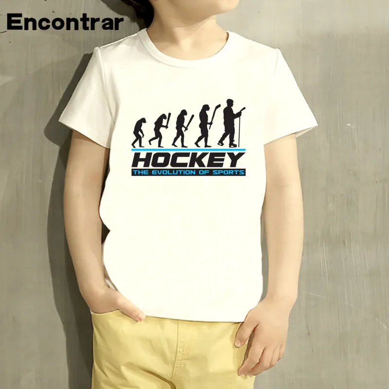 Детская футболка для маленьких мальчиков и девочек с рисунком Эволюция льда