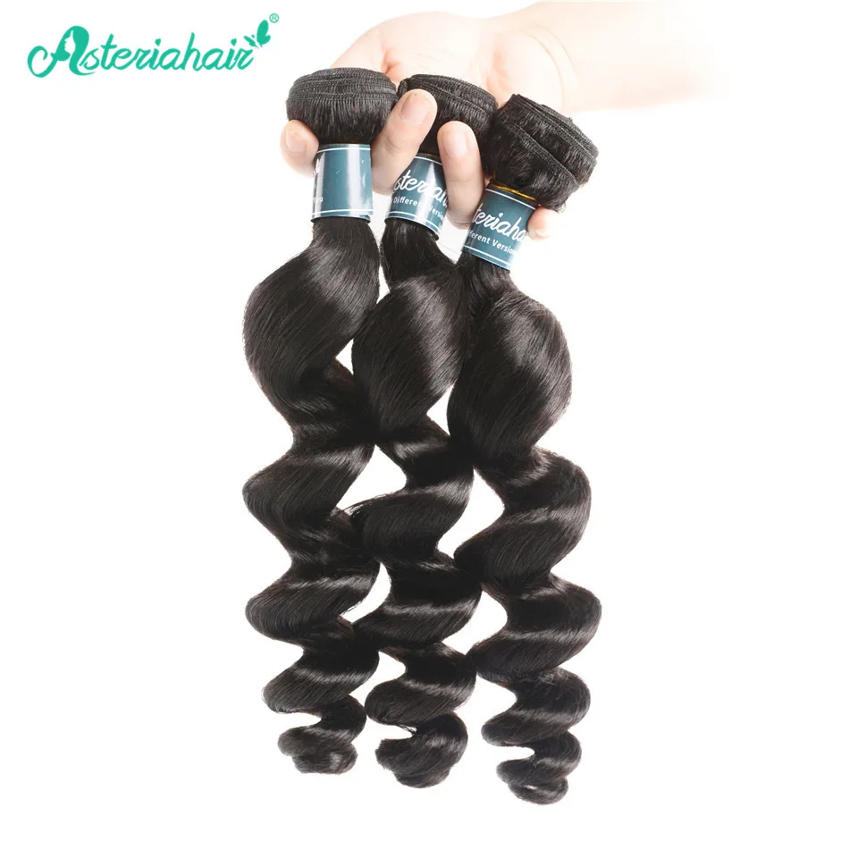 Asteria Hair 3 шт. бразильские свободные волнистые в наборе 10 30 дюймов Натуральные