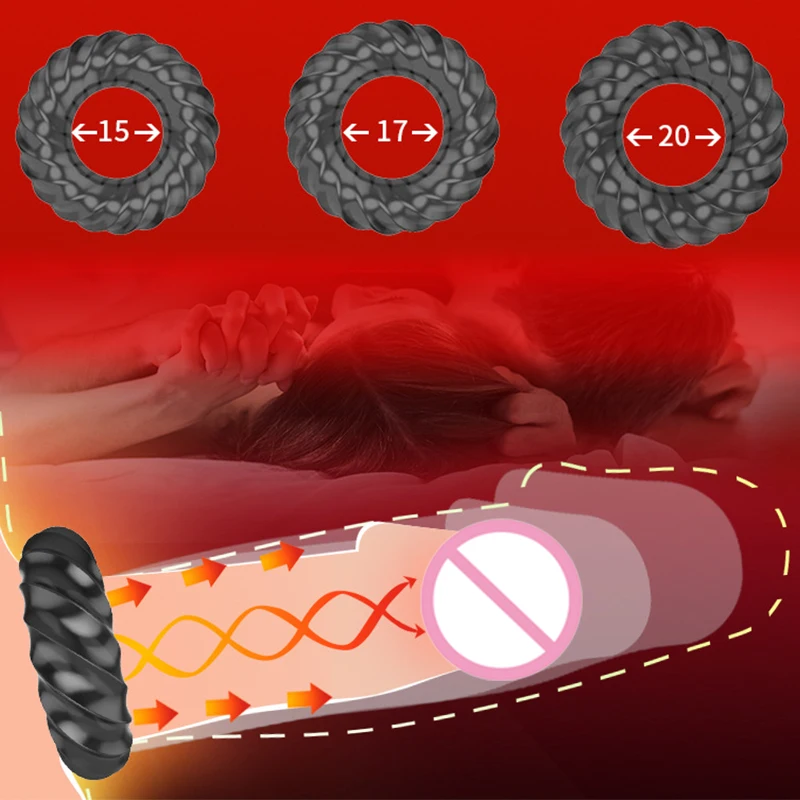 Секс игрушки для мужчин 3 шт./кор. кольцо на пенис задержки эякуляции петух