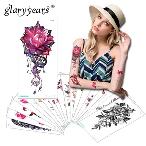 Наклейки для татуировок, 1 лист, модные, поддельные татуировки, водонепроницаемые, маленькие, боди-арт, QC #01