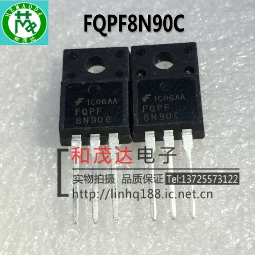

Оригинальный Новый 5 шт./FQPF8N90C FSC 900V 8A TO-220F TO220F