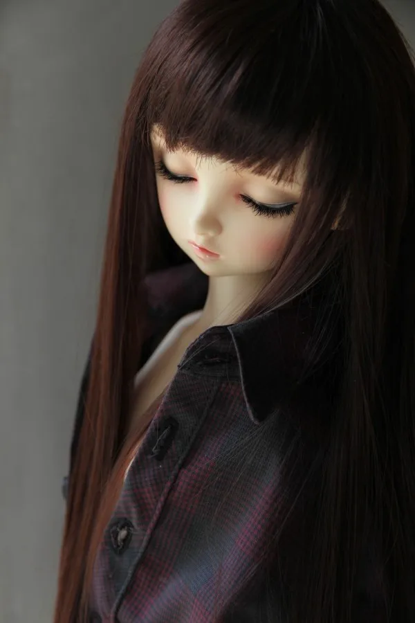 Парики для кукол BJD прямые черные волосы доступны шарнирных 1/6 1/4 1/3 аксессуары DD SD парики кукол|dolls accessories|doll