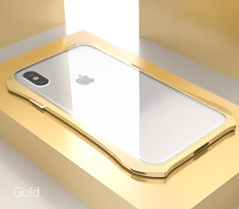 LUPHIE Крышка корпуса ля iPhone X Роскошный Жесткий металлический алюминиевый каркас ультра тонкий защитный чехол для iPhone X противоударный чехол