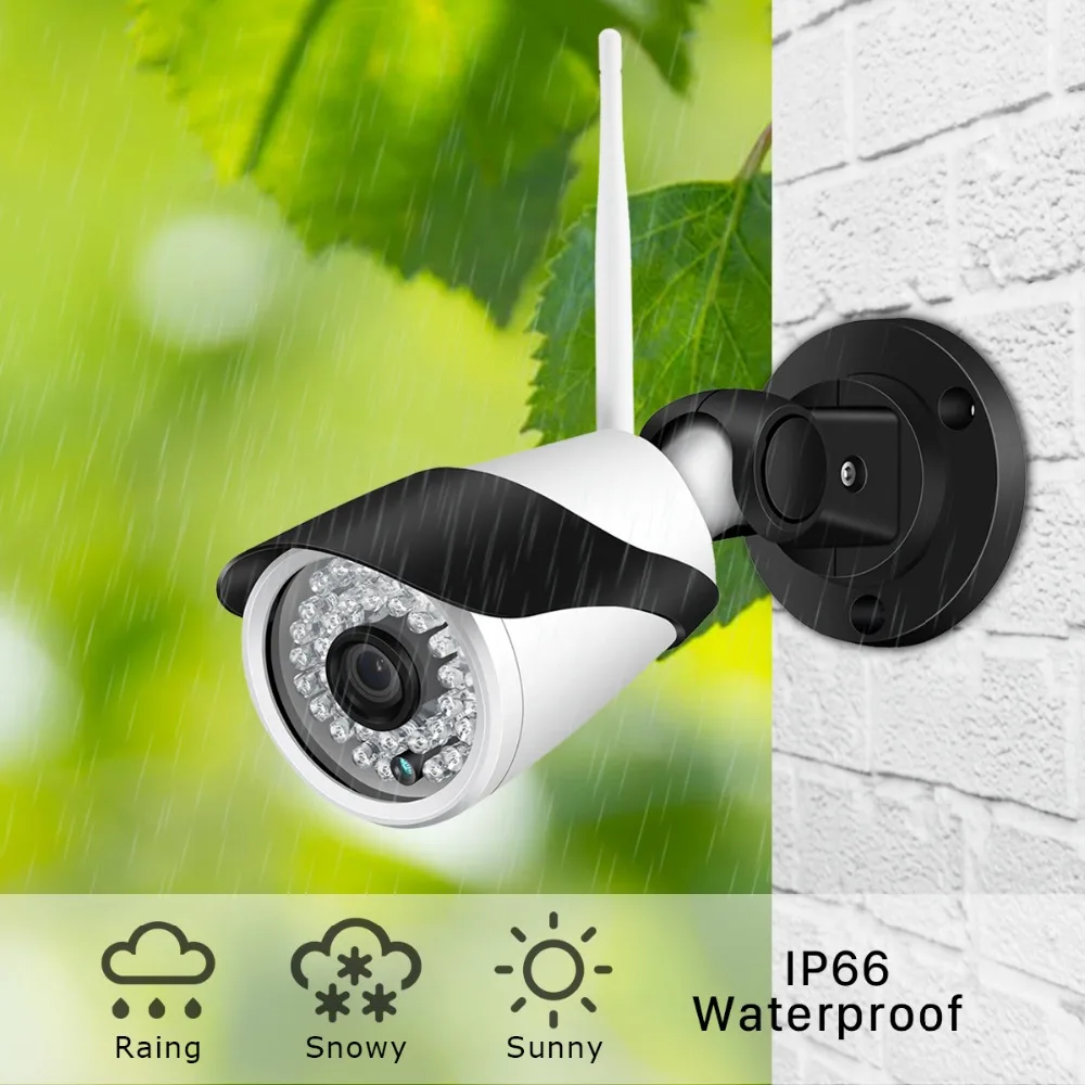 ANBIUX 1080P Wifi Проводная 2MP ip камера безопасности Аудио запись ONVIF P2P Обнаружение