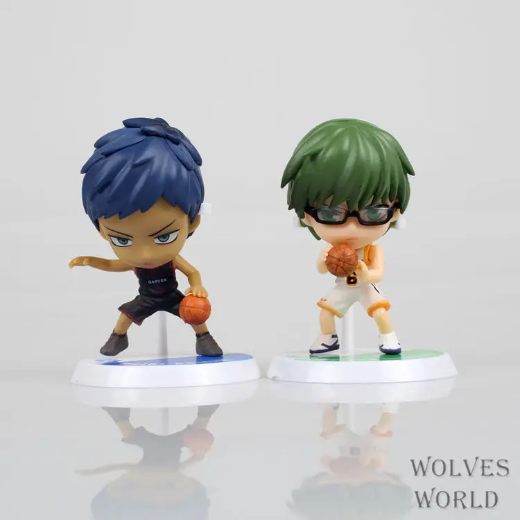 Аниме 5 шт./компл. Kuroko's Basketball Kuroko Hyuga Junpei Kagami Taiga Aomine Daiki ПВХ Фигурки игрушки куклы