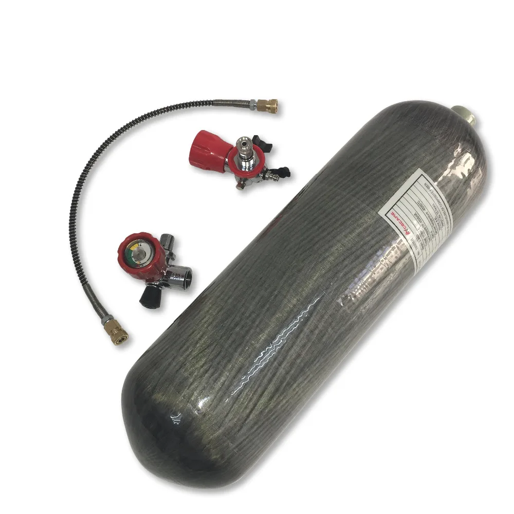 AC168101 6 8 л Pcp цилиндр из углеродного волокна Воздушный бак 4500PSI пневматическая