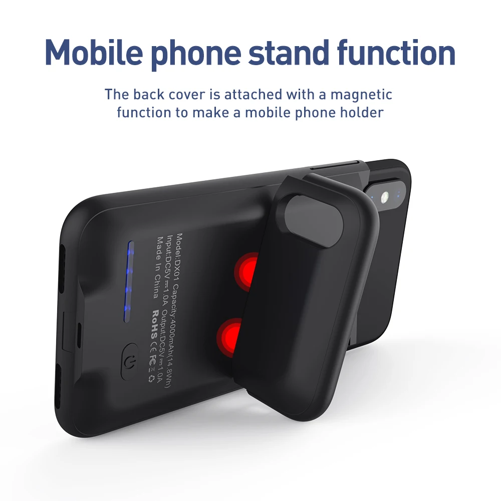 Чехол для зарядного устройства KEYSION 4000/5000 мАч iPhone XS MAX XR X портативное зарядное