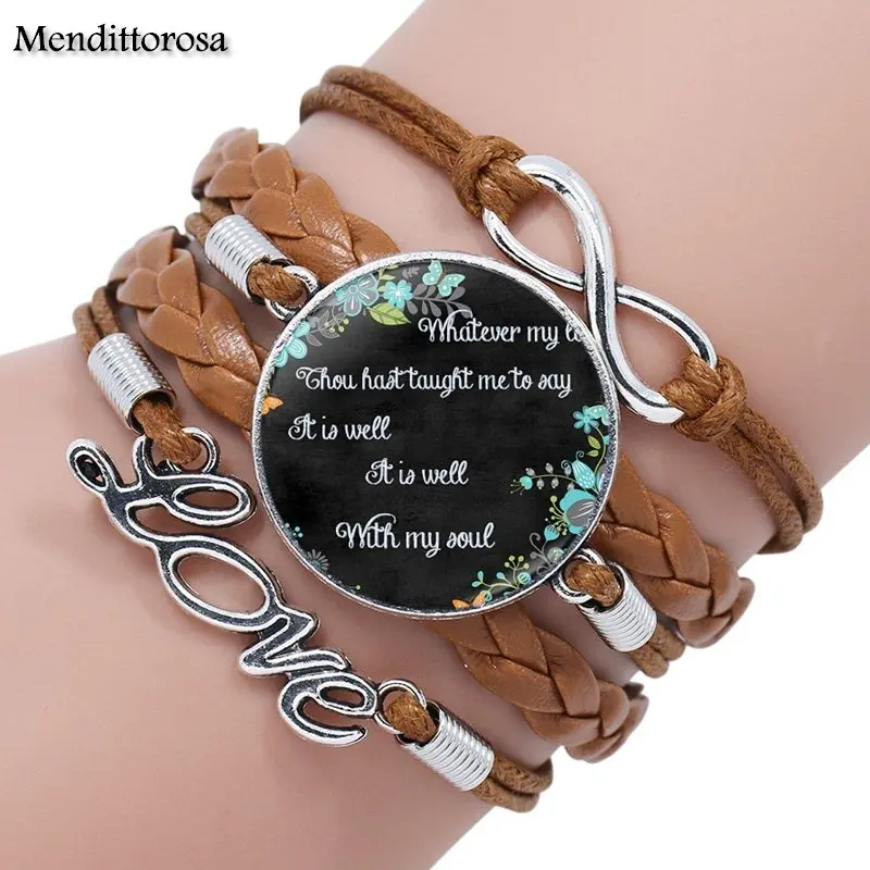 Mendittorosa It Is Well with My украшения для души кабошоны разрисованные изделия из стекла