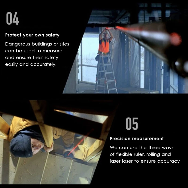 2018 Newest 3 in 1 with Roll &amp Cord Mode Measuring Tape High Accuracy Laser Digital Impact Professional Tool | Инструменты