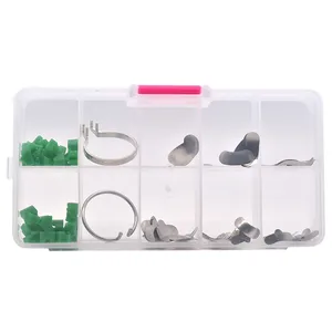 Стоматологическая матрица, 100 шт.кор., стоматологические секционные Контурные матрицы, матричное кольцо Дельта-клинья, полный набор силиконовых стоматологических дополнительных клиньев