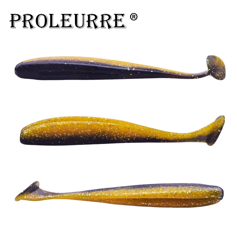 Мягкая двухцветная приманка 6 шт. блестящие рыболовные приманки искусственные