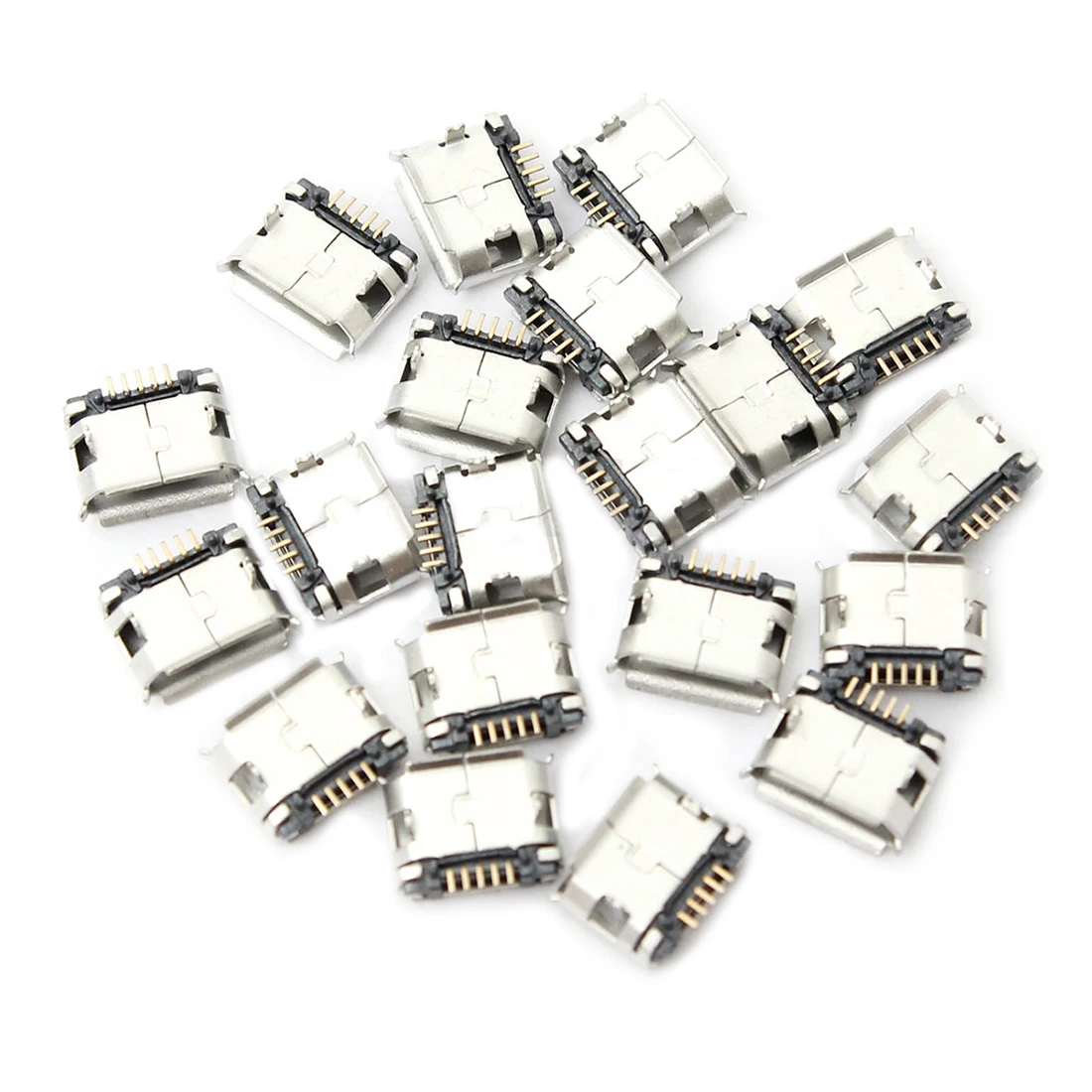 60 шт. Micro USB Type B Женский 5 контактный SMT Размещение SMD Штекерный разъем DIP|connector