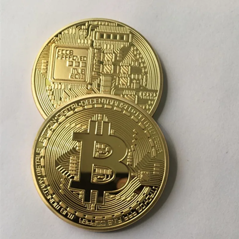 1 шт. классический BTC Биткоин 24 к настоящий позолоченный серебряный бронзовый значок 40 мм интернет-тема сувенир коллекционное украшение монета